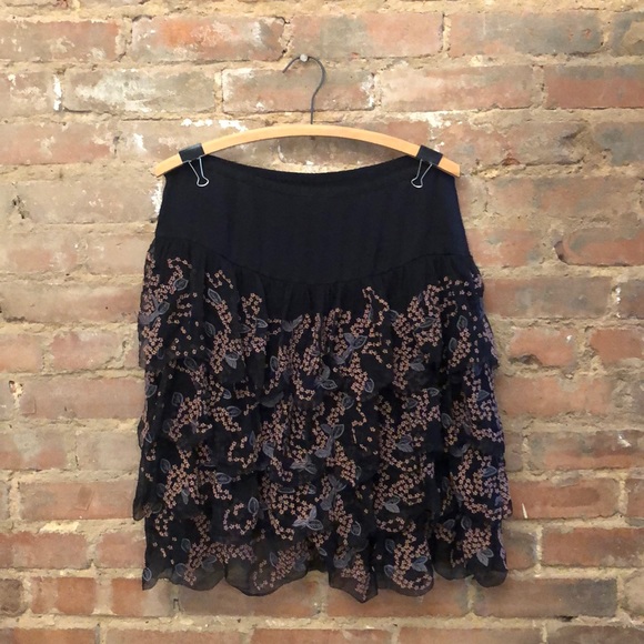 Catherine Malandrino silk ruffle skirt - Picture 2 of 2